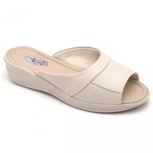Sandália Tamanco Conforto Anatomico Ortopédica Mar... - Top Franca Shoes | Calçados Confortáveis em Couro