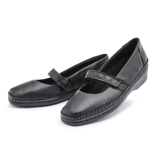 Sapato Sapatilha Top Franca Shoes Boneca Preto - Top Franca Shoes | Calçados Confortáveis em Couro