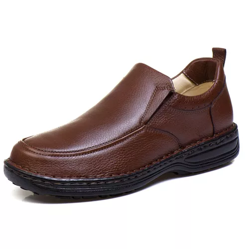 Sapato Social Masculino de Calçar Ortopédico Flexí... - Top Franca Shoes | Calçados Confortáveis em Couro