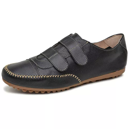 Mocatênis Feminino Top Franca Shoes Preto - Top Franca Shoes | Calçados Confortáveis em Couro