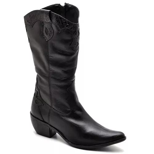 BOTA FEMININA COUNTRY BICO FINO TOP FRANCA SHOES P... - Top Franca Shoes | Calçados Confortáveis em Couro