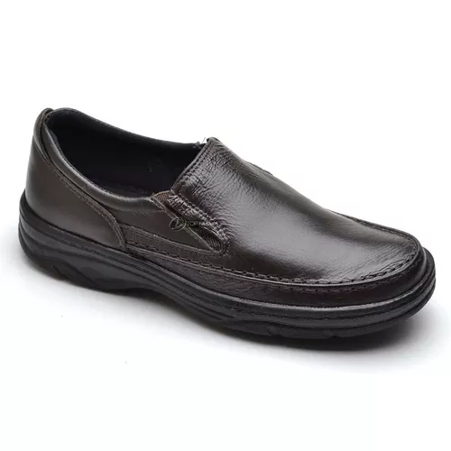 Sapato Social Masculino de Calçar Ortopédico Flexí... - Top Franca Shoes | Calçados Confortáveis em Couro