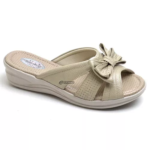 Sandália Tamanco Conforto Anatomico Ortopédica Mar... - Top Franca Shoes | Calçados Confortáveis em Couro