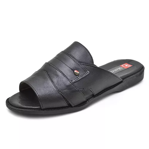 Sandália Chinelo Franciscano Top Franca Shoes Pret... - Top Franca Shoes | Calçados Confortáveis em Couro