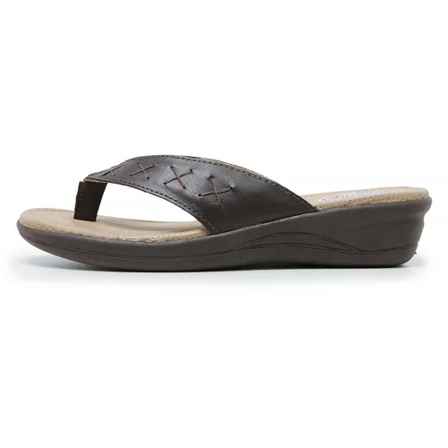 Sandália Chinelo de Dedo Conforto Anatomico Ortopé... - Top Franca Shoes | Calçados Confortáveis em Couro