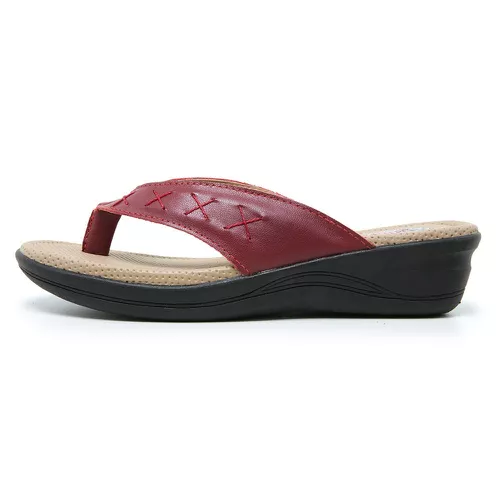 Sandália Chinelo de Dedo Conforto Anatomico Ortopé... - Top Franca Shoes | Calçados Confortáveis em Couro