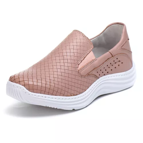 Tênis Sapatenis Slip Top Franca Shoes Rose - Top Franca Shoes | Calçados Confortáveis em Couro