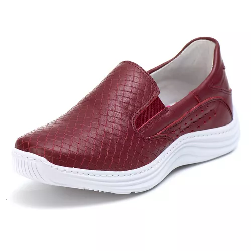 Tênis Sapatenis Slip Top Franca Shoes Bordo - Top Franca Shoes | Calçados Confortáveis em Couro