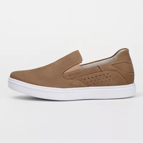 Tênis Sapatênis Slip Casual Top Franca Shoes Areia... - Top Franca Shoes | Calçados Confortáveis em Couro