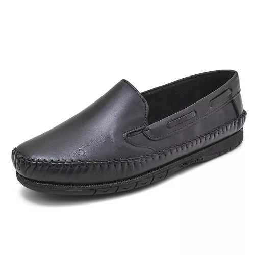 Sapatilha Mocassin Masculino Top Franca Shoes Pret - Top Franca Shoes | Calçados Confortáveis em Couro