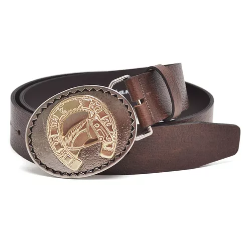 Cinto Masculino Estilo Cowboy Country Em Couro Com... - Top Franca Shoes | Calçados Confortáveis em Couro