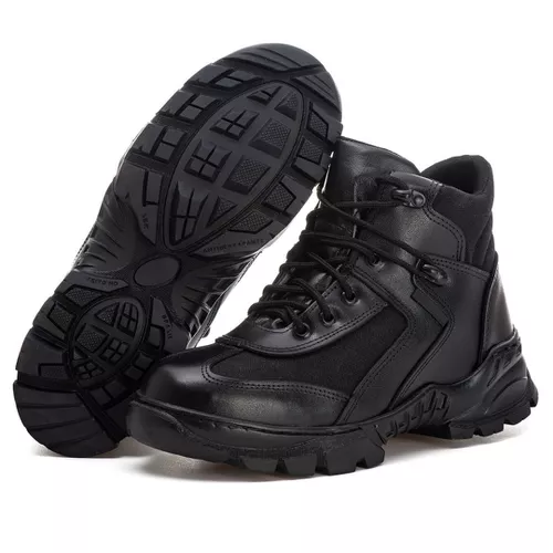 BOTA COTURNO PADRÃO POLICIA MILITAR CANO CURTO EM ... - Top Franca Shoes | Calçados Confortáveis em Couro