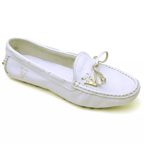 Mocassim Drive Sapatilha Feminina Via Confort Cour... - Top Franca Shoes | Calçados Confortáveis em Couro