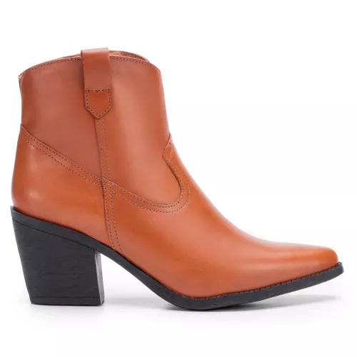 Bota Western Day Em Couro Whisky - 185012-1905 - MONOPÓLIO SHOES 