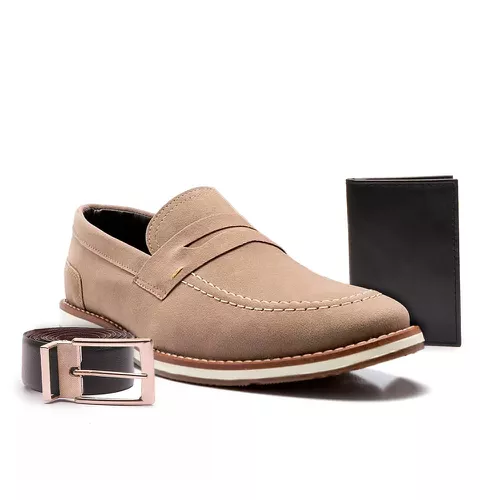 Kit Sapato Derby Masculino Franshoes Camurça Rato ... - FRANSHOES