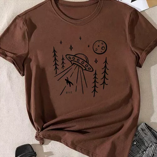 T- Shirt Feminina Franshoes 100% Algodão Camiseta ... - FRANSHOES