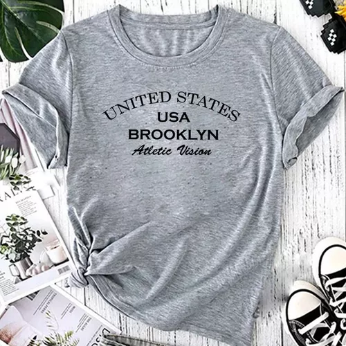 T- Shirt Feminina Franshoes 100% Algodão Camiseta ... - FRANSHOES
