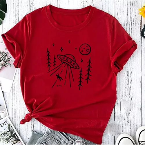 T- Shirt Feminina Franshoes 100% Algodão Camiseta ... - FRANSHOES