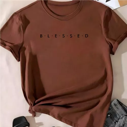 T- Shirt Feminina Franshoes 100% Algodão Camiseta ... - FRANSHOES