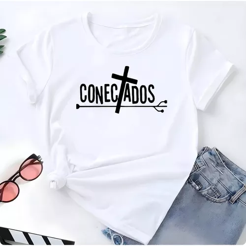 T- Shirt Feminina Franshoes 100% Algodão Camiseta ... - FRANSHOES