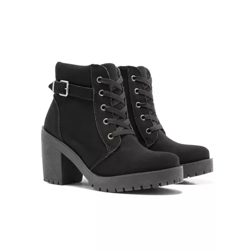 Coturno Feminino Nobuck Valentina com Fechamento L... - FRANSHOES