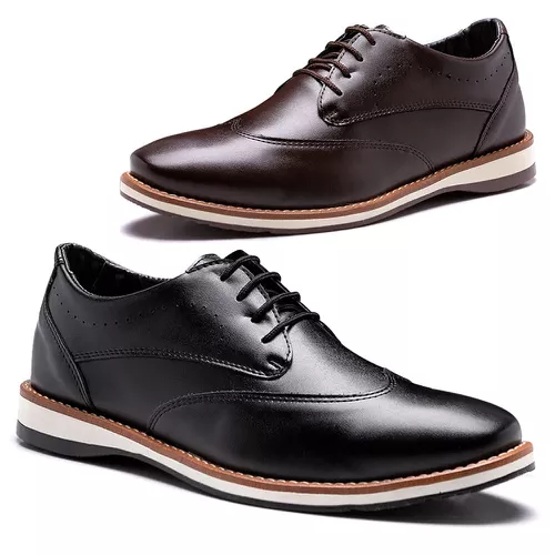 Kit 2 pares Sapatênis Franshoes em Material Nobre ... - FRANSHOES