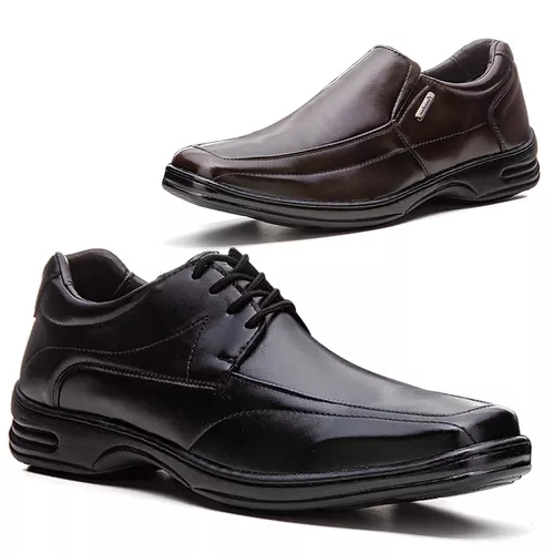 Kit 2 pares Sapato Social Franshoes em Atacador e ... - FRANSHOES