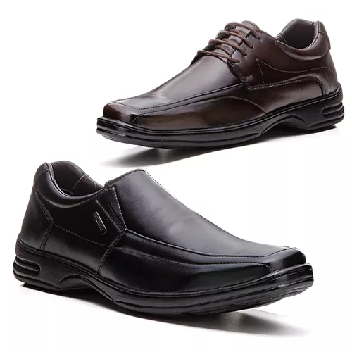 Kit 2 pares Sapato Social Franshoes em Atacador e ... - FRANSHOES