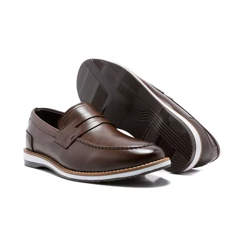 Sapato Social Derby Mosk com Gravata - Capuccino - FRANSHOES