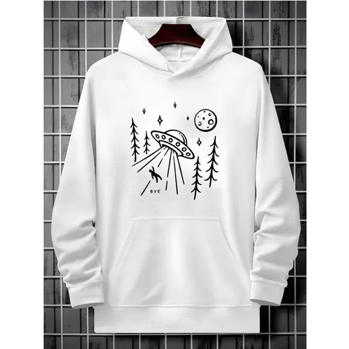 Moletom Franshoes Casual Killua Branco - FRANSHOES