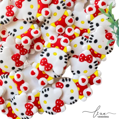 Hello Kitty Vermelha Emborrachado - VENDINHA LINA