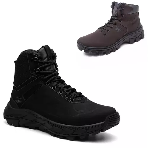 KIT 2 Botas Adventure em Couro Confortável Preto e... - VNTBOOTS