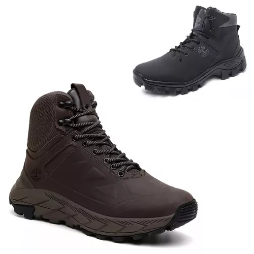 KIT 2 Botas Adventure em Couro Confortável Marrom ... - VNTBOOTS