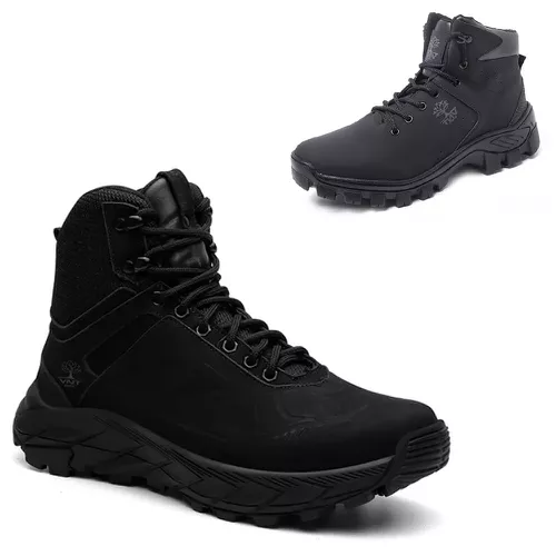 KIT 2 Botas Adventure em Couro Confortável Preto -... - VNTBOOTS