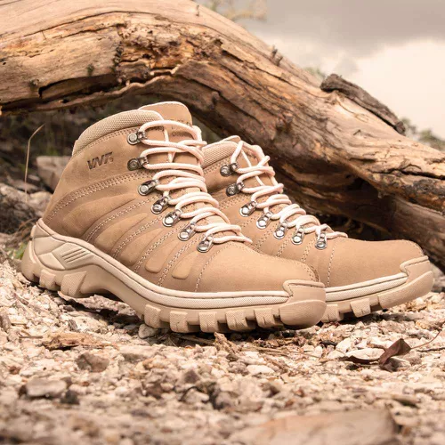 Bota Feminina Nobuck Bege