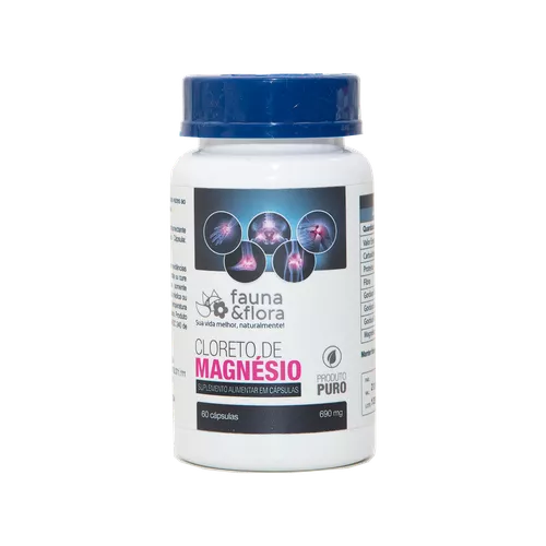 Cloreto de Magnésio Suplemento Mineral 500mg 60cap... - Fauna e Flora l Sua Loja Online de Produtos Naturais
