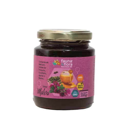 Mel com Própolis, Eucalipto, Agrião e Malva 300g - Fauna e Flora l Sua Loja Online de Produtos Naturais