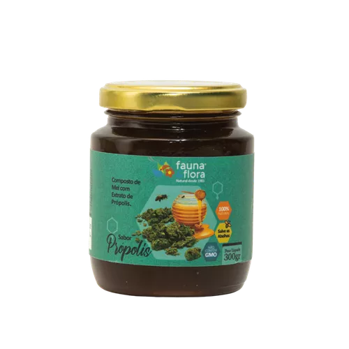 Mel com Própolis 300g - Fauna e Flora l Sua Loja Online de Produtos Naturais