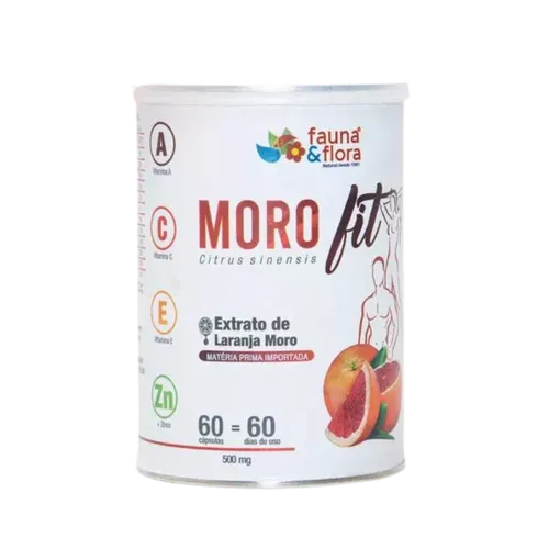 MOROFIT 100% Extrato de Laranja Moro 500mg - 60 cá... - Fauna e Flora l Sua Loja Online de Produtos Naturais