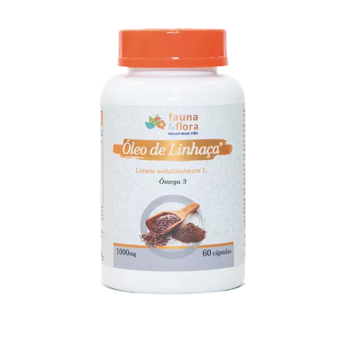 Óleo de Linhaça Dourada 1000mg 60 cápsulas - Fauna e Flora l Sua Loja Online de Produtos Naturais