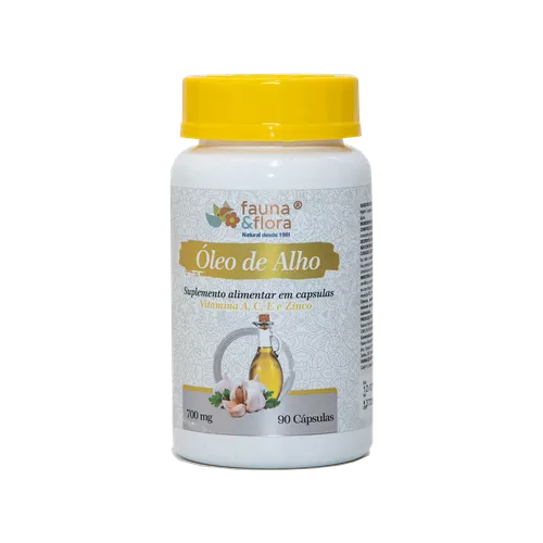 Óleo de Alho 750mg 90 caps - Fauna e Flora l Sua Loja Online de Produtos Naturais