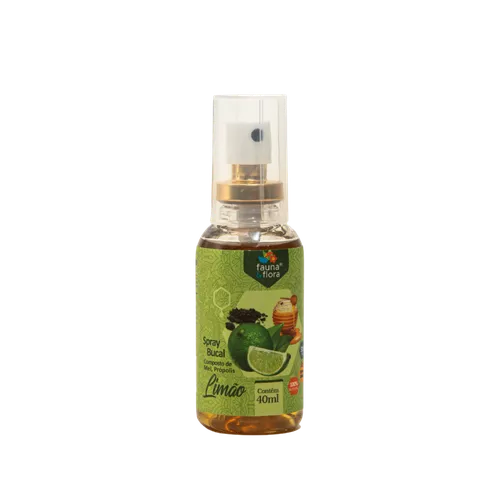 Spray de Própolis sabor Limão 40ml - Fauna e Flora l Sua Loja Online de Produtos Naturais