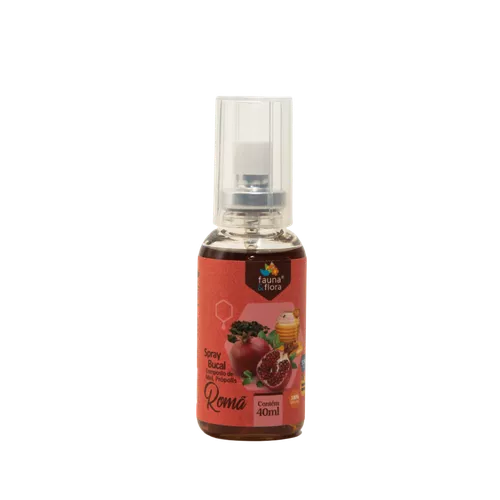 Spray de Própolis sabor Romã 40ml - Fauna e Flora l Sua Loja Online de Produtos Naturais