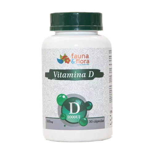 Vitamina D 500mg 30 cápsulas - Fauna e Flora l Sua Loja Online de Produtos Naturais