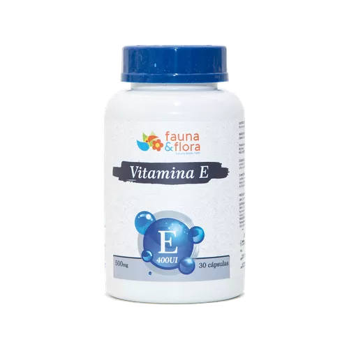 Vitamina E 500mg 30 cápsulas - Fauna e Flora l Sua Loja Online de Produtos Naturais