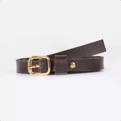 Cinto Feminino Fino Marrom - Immateriale Bolsas