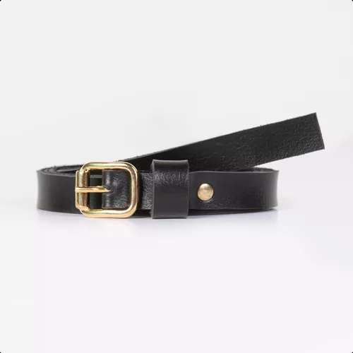 Cinto Feminino Fino Preto - Immateriale Bolsas
