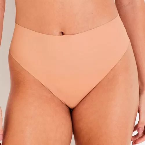 CALCINHA HOT PANTS CORTE A LASER - AMENDOA - 50256... - Loik