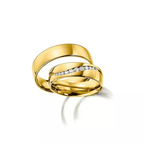 Par de Alianças LAS PALMAS Ouro 18k - NORTHOFF - Sonhos em Ouro 18k!