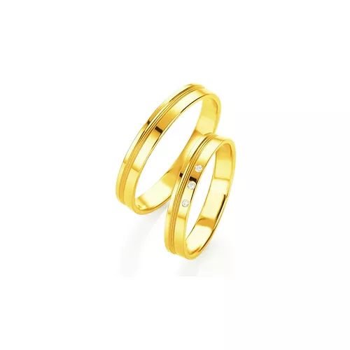 Par de Alianças NITERÓI Ouro 18k - NORTHOFF - Sonhos em Ouro 18k!